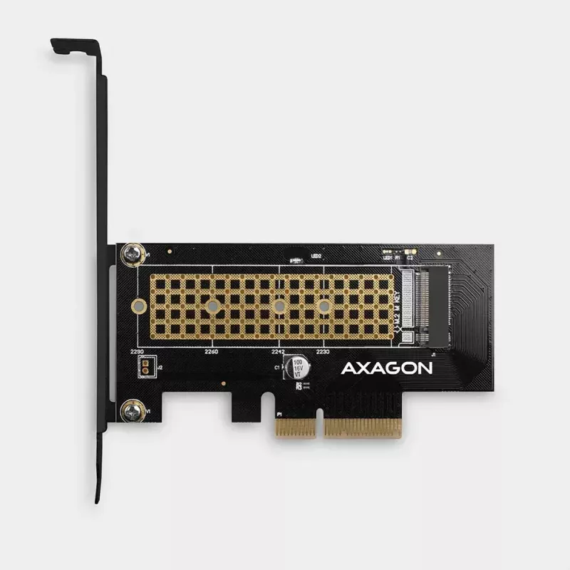 AXAGON ECO PCEM2-N PCIE NVME M.2 adapter, sisemine adapter PCI-Express x4 NVMe M.2 SSD kõvaketta ühendamiseks arvutiga