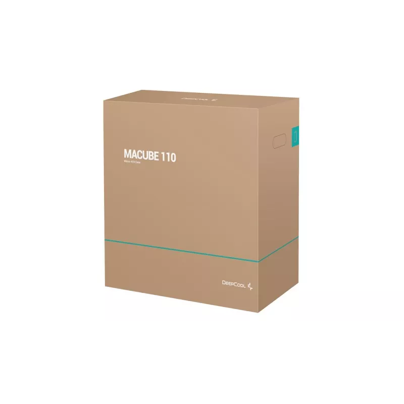 Arvuti korpus DeepCool MACUBE 110 Midi Tower Must — microATX/Mini-ITX, karastatud klaas, toetab GPU 320 mm, CPU jahutit 165 mm