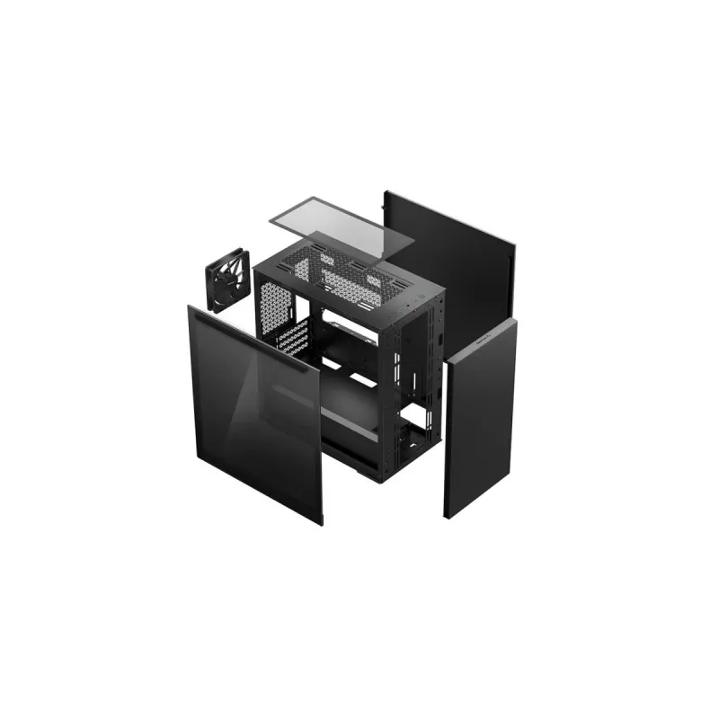 Arvuti korpus DeepCool MACUBE 110 Midi Tower Must — microATX/Mini-ITX, karastatud klaas, toetab GPU 320 mm, CPU jahutit 165 mm