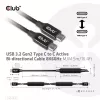 CLUB3D USB 3.2 Gen2 Type C to C Active Bi-directional kaabel 8K60Hz M/M 5m/16.4ft