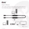 CLUB3D USB 3.2 Gen2 Type C to C Active Bi-directional kaabel 8K60Hz M/M 5m/16.4ft