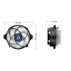 ARCTIC Alpine 23 - Compact AMD CPU-Cooler Processor Air cooler 9 cm Aluminium, Must 1 tk