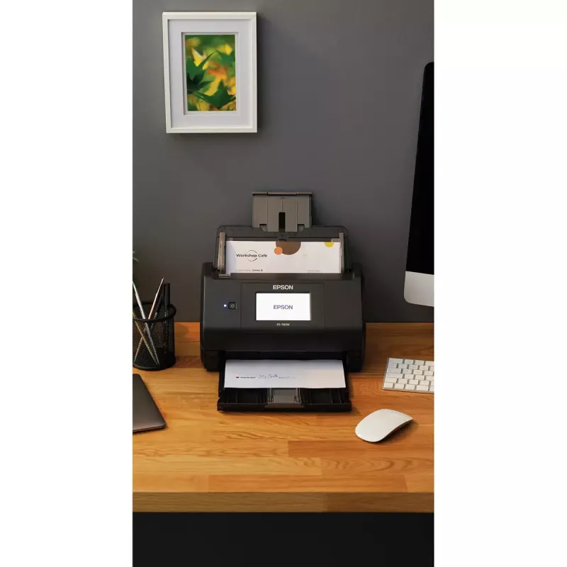 Epson WorkForce ES-580W Lehtedega skanner 600 x 600 DPI A4 Must