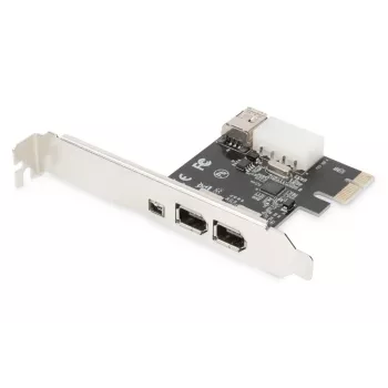 DIGITUS IEEE 1394a liidese kaart, Pci-e, 3 porti, 1x ext. 1394mini, 2x ext. 1394a porti