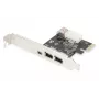 DIGITUS IEEE 1394a liidese kaart, Pci-e, 3 porti, 1x ext. 1394mini, 2x ext. 1394a porti