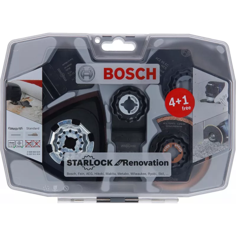 Bosch 2 608 664 624 multifunktsionaalse tööriista tarvik Terakomplekt