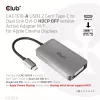 CLUB3D USB3.2 Gen1 Type-C kuni Dual Link DVI-D HDCP OFF versiooni aktiivne adapter M/F Apple Cinema Displays jaoks