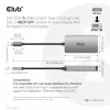 CLUB3D USB3.2 Gen1 Type-C kuni Dual Link DVI-D HDCP OFF versiooni aktiivne adapter M/F Apple Cinema Displays jaoks