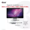 CLUB3D USB3.2 Gen1 Type-C kuni Dual Link DVI-D HDCP OFF versiooni aktiivne adapter M/F Apple Cinema Displays jaoks
