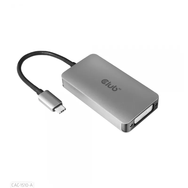 CLUB3D USB3.2 Gen1 Type-C kuni Dual Link DVI-D HDCP OFF versiooni aktiivne adapter M/F Apple Cinema Displays jaoks
