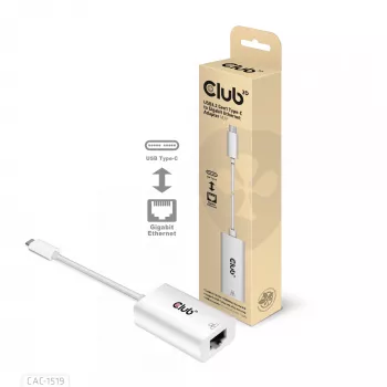 USB3.2 Gen1 USB-C Gigabit Etherneti adapter CLUB3D CAC-1519