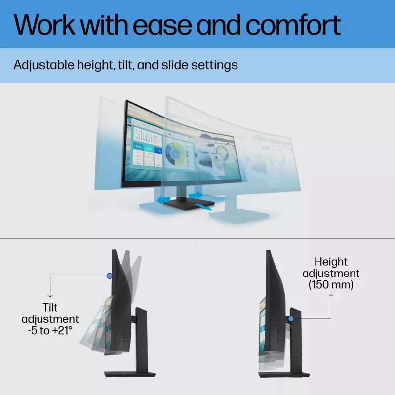 Monitor HP P34hc G4 34 tolli lai Quad HD LCD 3440 x 1440