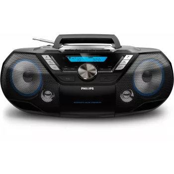 Philips CD Soundmachine AZB798T/12, analoog- ja digitaalne, DAB, DAB+, FM, mängija, CD, CD-R, CD-RW, kiire tagasikerimine, kiire edasikerimine, järgmine, eelmine, programm, kordamine, juhuesitus, 12 W