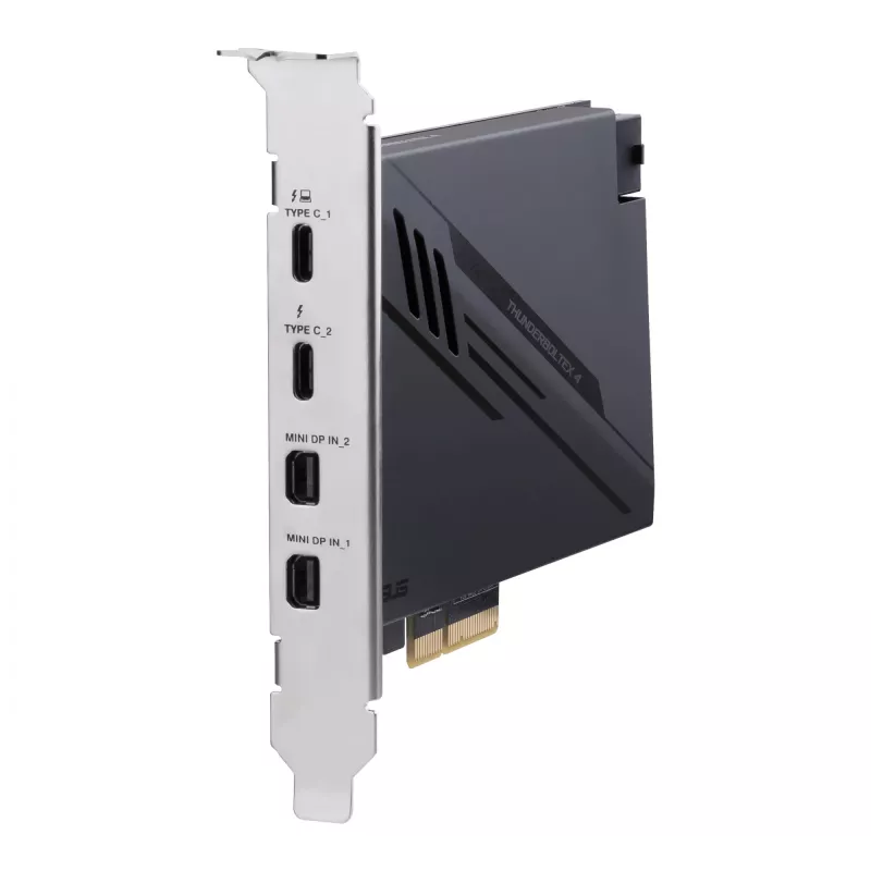 ASUS ThunderboltEX 4 liidesekaardid/adapter Sisemine Mini DisplayPort, PCIe, Thunderbolt, USB 2.0, USB 3.2 Gen 2 (3.1 Gen 2)