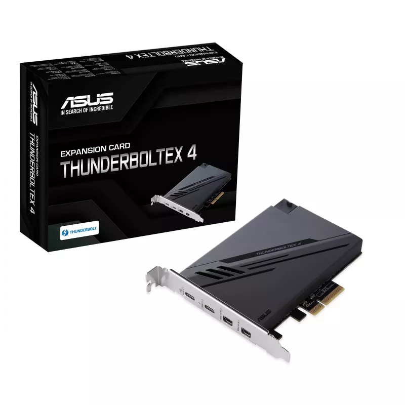 ASUS ThunderboltEX 4 liidesekaardid/adapter Sisemine Mini DisplayPort, PCIe, Thunderbolt, USB 2.0, USB 3.2 Gen 2 (3.1 Gen 2)