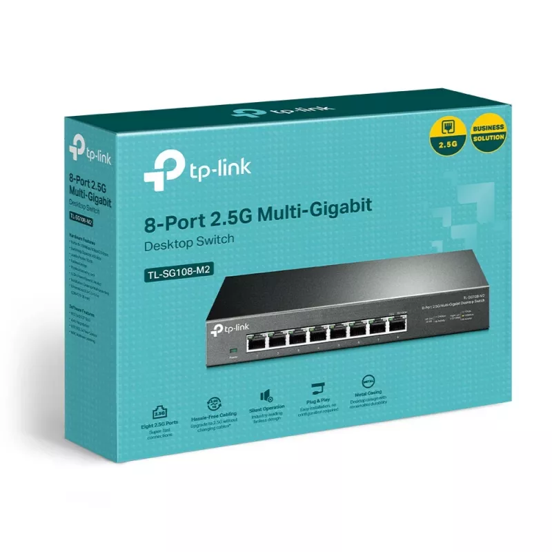 Haldamatu lüliti TP-Link TL-SG108-M2 8 pordiga 2.5G lauaarvuti
