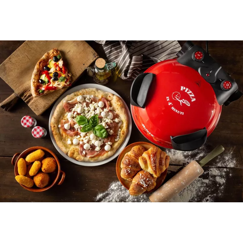 Pizzaküpsetaja Ariete 0909/10 1200 W Must Punane 1 pitsa 33 cm
