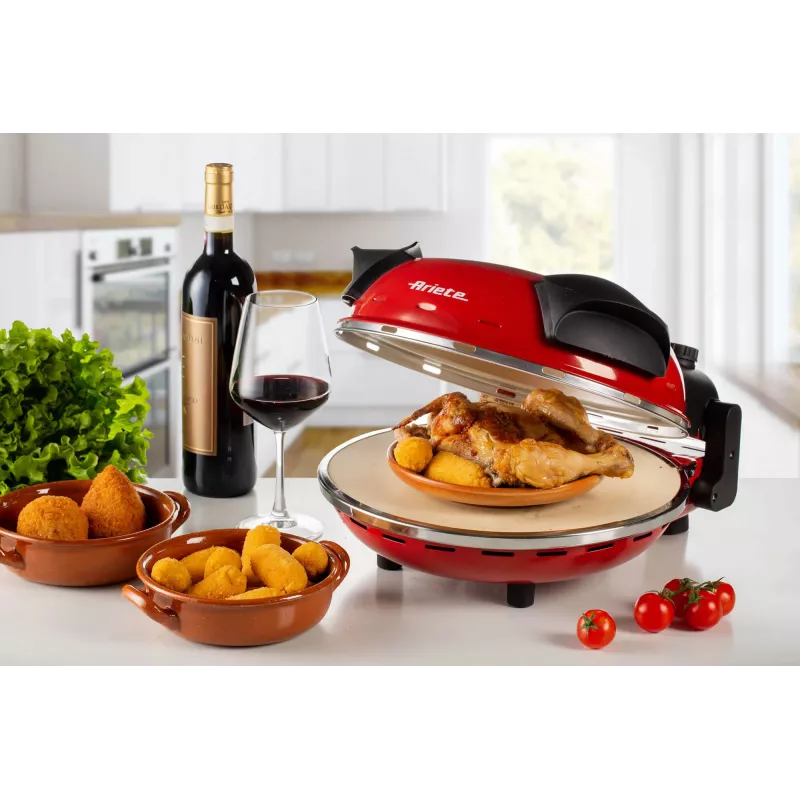 Pizzaküpsetaja Ariete 0909/10 1200 W Must Punane 1 pitsa 33 cm