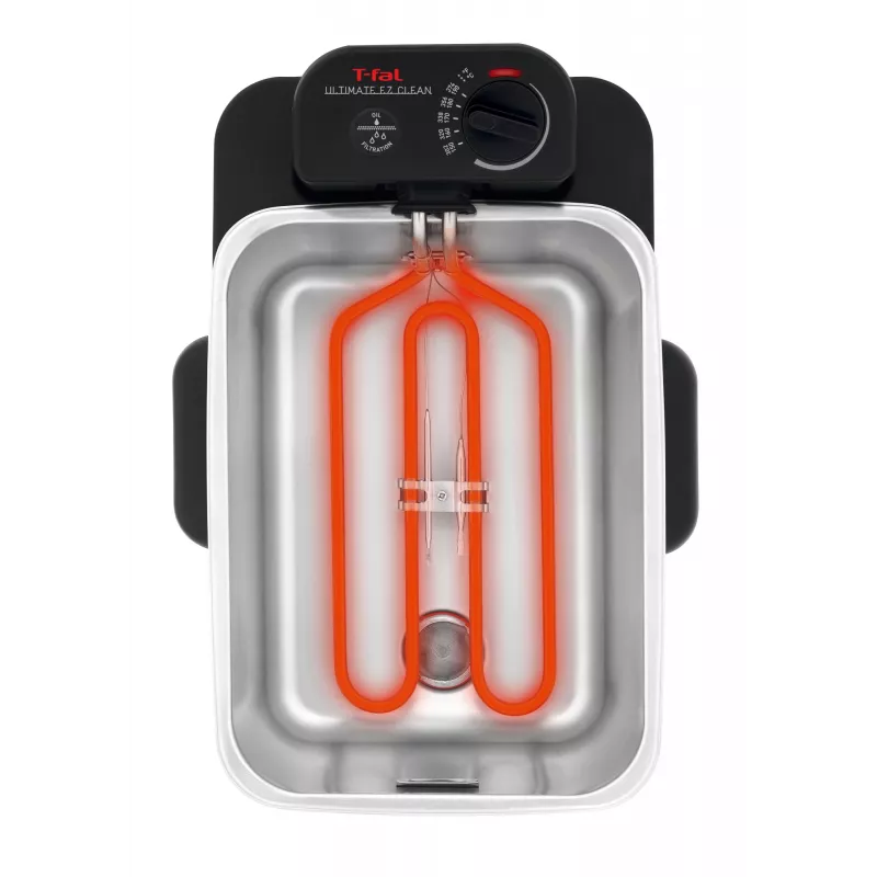 Tefal Oleoclean Pro Inox & Design FR8040 Ühekordne 3,5 L 2300 W Must, Roostevaba teras