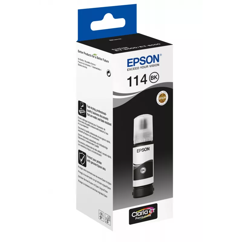 Epsoni 114 must kassett 2300 lehekülge täitev C13T07A140