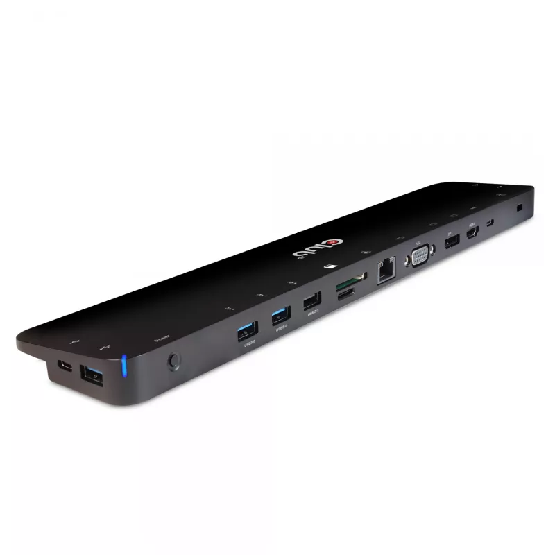 CLUB3D USB Type C 3.2 Gen1 Triple Display Dynamic PD laadimisdokk 100W PD toitelaadur