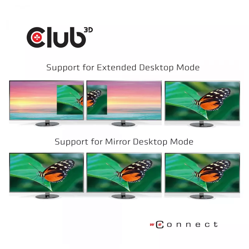 CLUB3D USB Type C 3.2 Gen1 Triple Display Dynamic PD laadimisdokk 100W PD toitelaadur