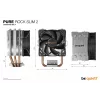 be quiet! PURE ROCK SLIM 2 protsessorijahuti 9,2 cm hõbedane 1 tk