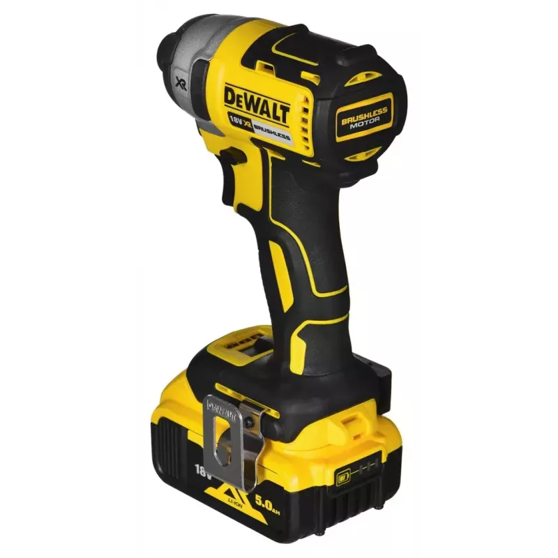 Juhtmeta elektritööriistade kombokomplekt DeWalt DCK266P2T — 18V, 2×5.0Ah akud, löökkeeraja ja kombipuur, laadija, kohver