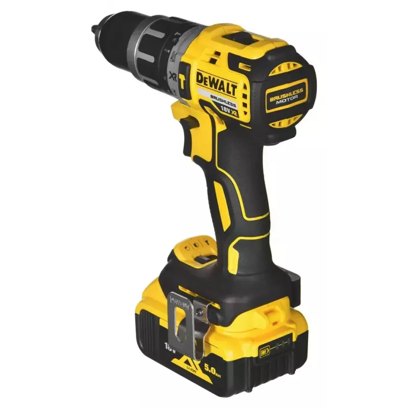 Juhtmeta elektritööriistade kombokomplekt DeWalt DCK266P2T — 18V, 2×5.0Ah akud, löökkeeraja ja kombipuur, laadija, kohver