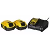 Juhtmeta elektritööriistade kombokomplekt DeWalt DCK266P2T — 18V, 2×5.0Ah akud, löökkeeraja ja kombipuur, laadija, kohver