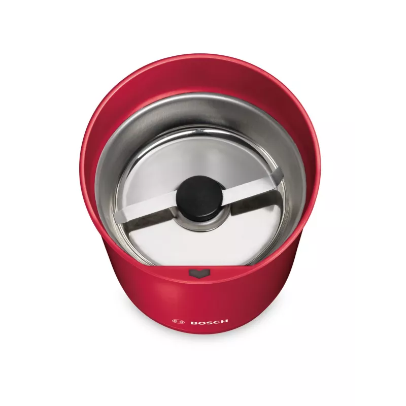 Blade kohviveski Bosch TSM6A014R, 75 g mahutavus, 180 W, roostevabast terasest lõiketerad, punane