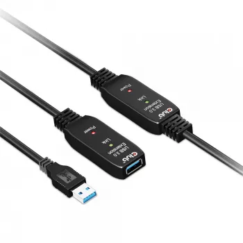 CLUB3D USB 3.2 Gen1 aktiivne korduvkaabel 10 m / 32.8ft M/F 28AWG