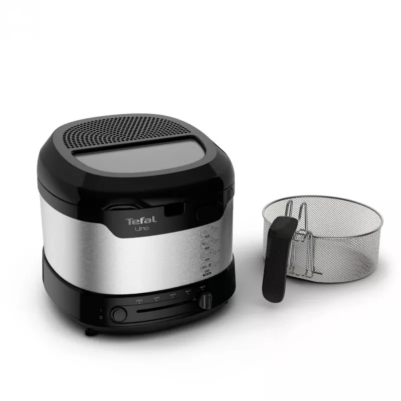 Tefal Uno FF215D ühekordne 1,8 L eraldiseisev 1600 W fritüür must, roostevaba teras