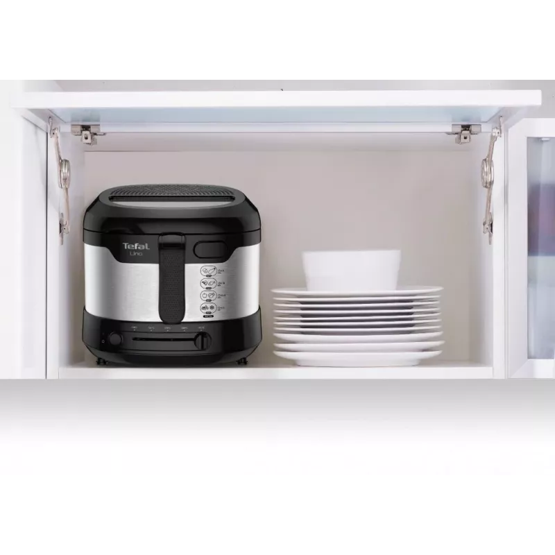 Tefal Uno FF215D ühekordne 1,8 L eraldiseisev 1600 W fritüür must, roostevaba teras