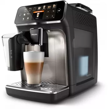 Espressomasin Philips EP5447/90 — täisautomaatne, 1,8 L veepaak, 275 g oanõu, 15 baari, 0,26 L piimapaak