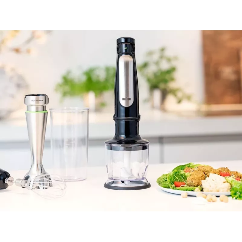 Braun MQ 7025X 0,6 L saumikser 1000 W must, roostevaba teras