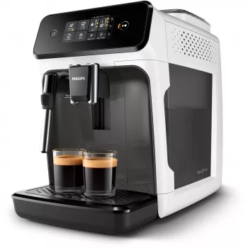 Espressomasin Philips 1200 seeria EP1223/00 — 1,8 L veepaak, sisseehitatud veski, 275 g oanõu, 1500 W, valge