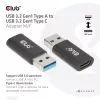 CLUB3D USB 3.2 Gen1 Tüüp A–USB 3.2 Gen1 Type C adapter M/F
