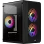 PC-korpus AEROCOOL CS107V2 Mini Torn – Must, microATX/Mini-ITX, 2x120mm ventilaatorit, 1x3,5-tolline + 2x2,5-tollist sahtlit