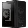 PC-korpus AEROCOOL CS107V2 Mini Torn – Must, microATX/Mini-ITX, 2x120mm ventilaatorit, 1x3,5-tolline + 2x2,5-tollist sahtlit