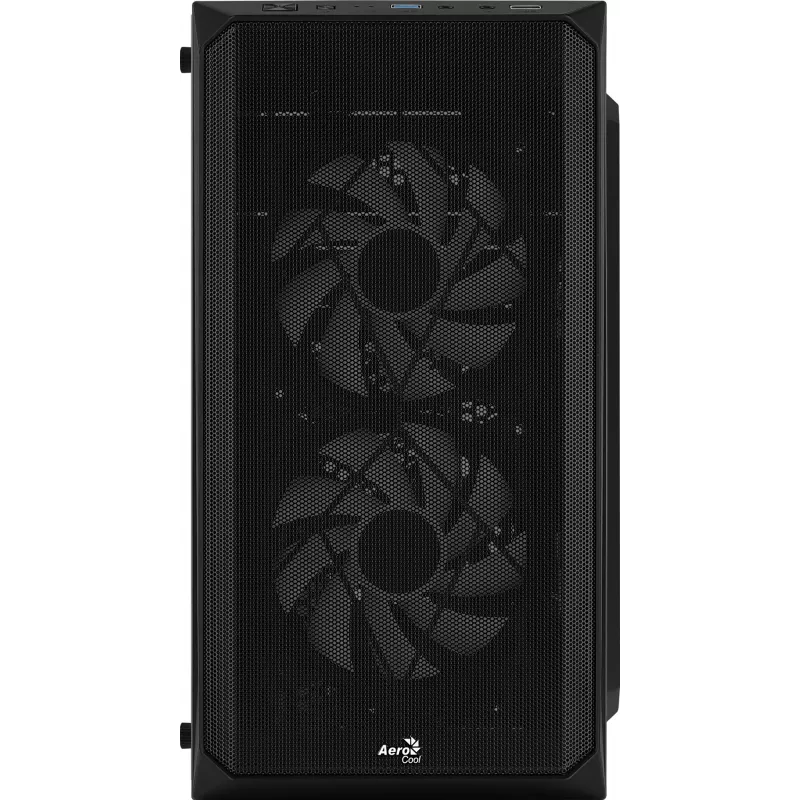 PC-korpus AEROCOOL CS107V2 Mini Torn – Must, microATX/Mini-ITX, 2x120mm ventilaatorit, 1x3,5-tolline + 2x2,5-tollist sahtlit