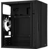 PC-korpus AEROCOOL CS107V2 Mini Torn – Must, microATX/Mini-ITX, 2x120mm ventilaatorit, 1x3,5-tolline + 2x2,5-tollist sahtlit
