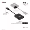 MST jaotur DisplayPort 1.4 -> DisplayPort + HDMI 4K60Hz CLUB3D CSV-7220
