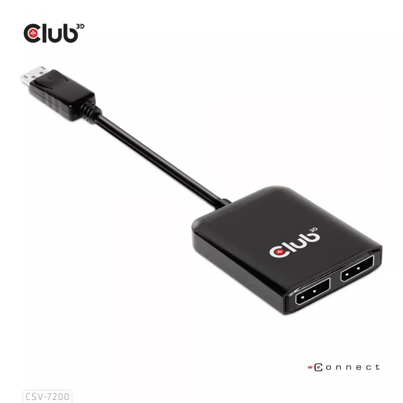 MST jaotur DisplayPort 1.4 -> DisplayPort + HDMI 4K60Hz CLUB3D CSV-7220