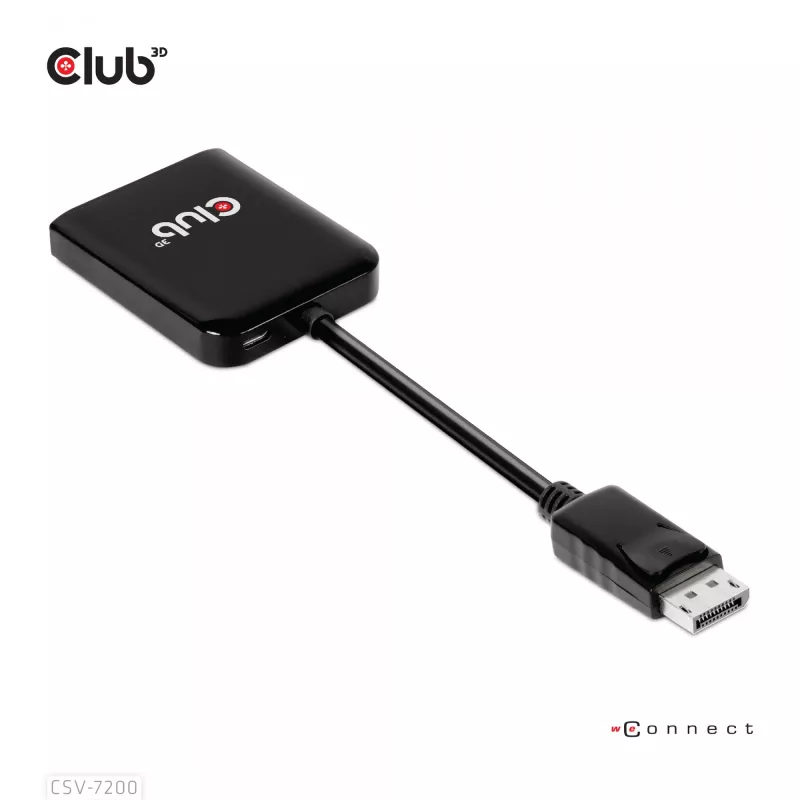 MST jaotur DisplayPort 1.4 -> DisplayPort + HDMI 4K60Hz CLUB3D CSV-7220