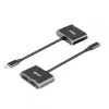 CLUB3D MST jaotur USB3.2 Gen2 USB-C(DP Alt-Mode) DisplayPort + HDMI 4K60Hz M/F