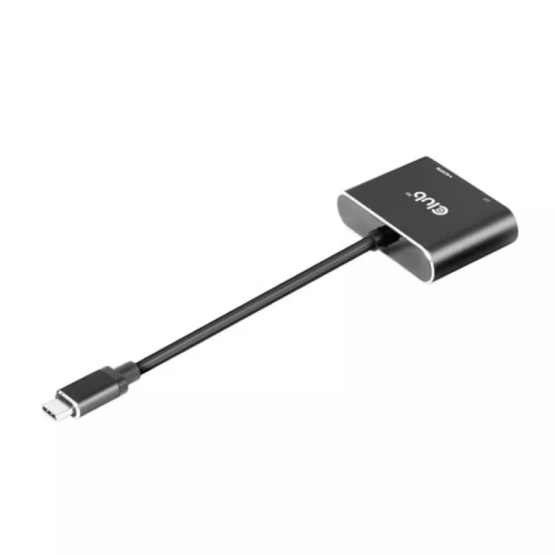 CLUB3D MST jaotur USB3.2 Gen2 USB-C(DP Alt-Mode) DisplayPort + HDMI 4K60Hz M/F