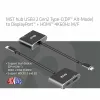 CLUB3D MST jaotur USB3.2 Gen2 USB-C(DP Alt-Mode) DisplayPort + HDMI 4K60Hz M/F