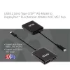 CLUB3D USB3.2 Gen2 USB-C(DP™ Alt-Mode) DisplayPort™-le kahe monitori 4K60Hz M/F MST jaotur