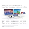 CLUB3D USB3.2 Gen2 USB-C(DP™ Alt-Mode) DisplayPort™-le kahe monitori 4K60Hz M/F MST jaotur